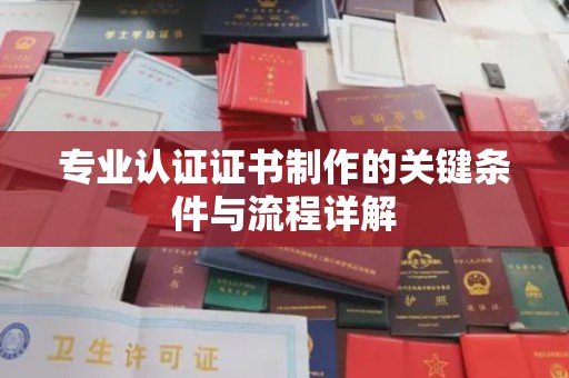 大方专业认证证书制作的关键条件与流程详解