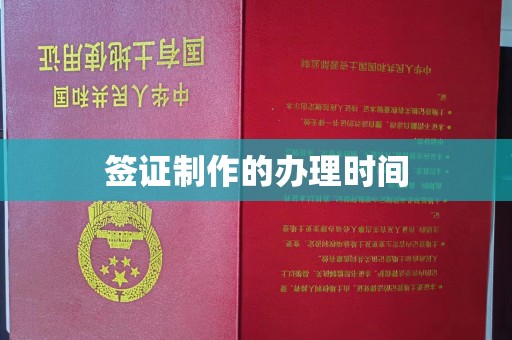 大方签证制作的办理时间